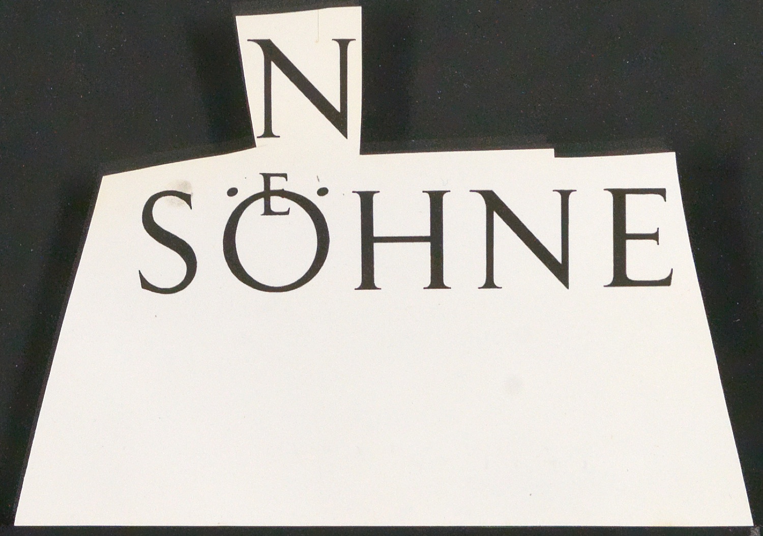 Entwürfe, Fotokopien und Reproduktionen von Schriftzug für Georg-Rentsch-Söhne [1950] — Blatt 17