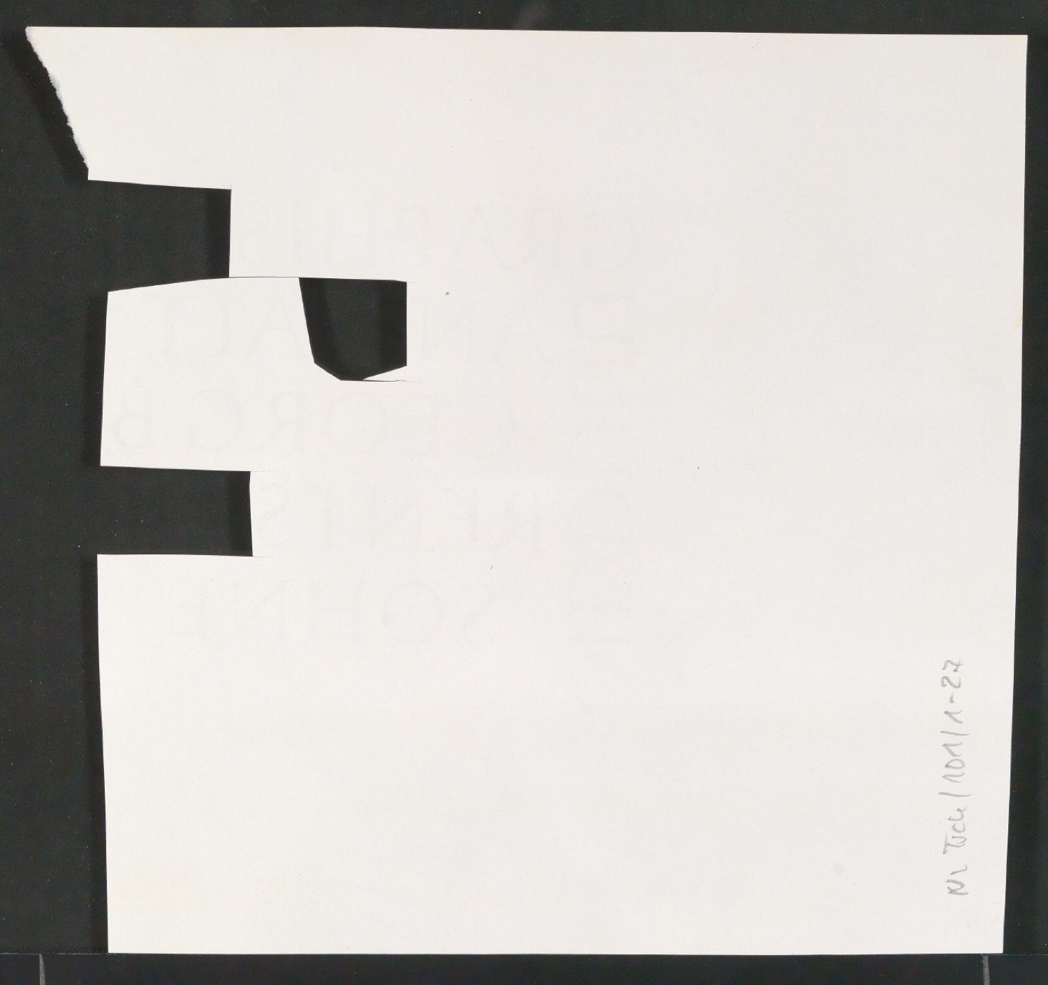Entwürfe, Fotokopien und Reproduktionen von Schriftzug für Georg-Rentsch-Söhne [1950] — Blatt 56