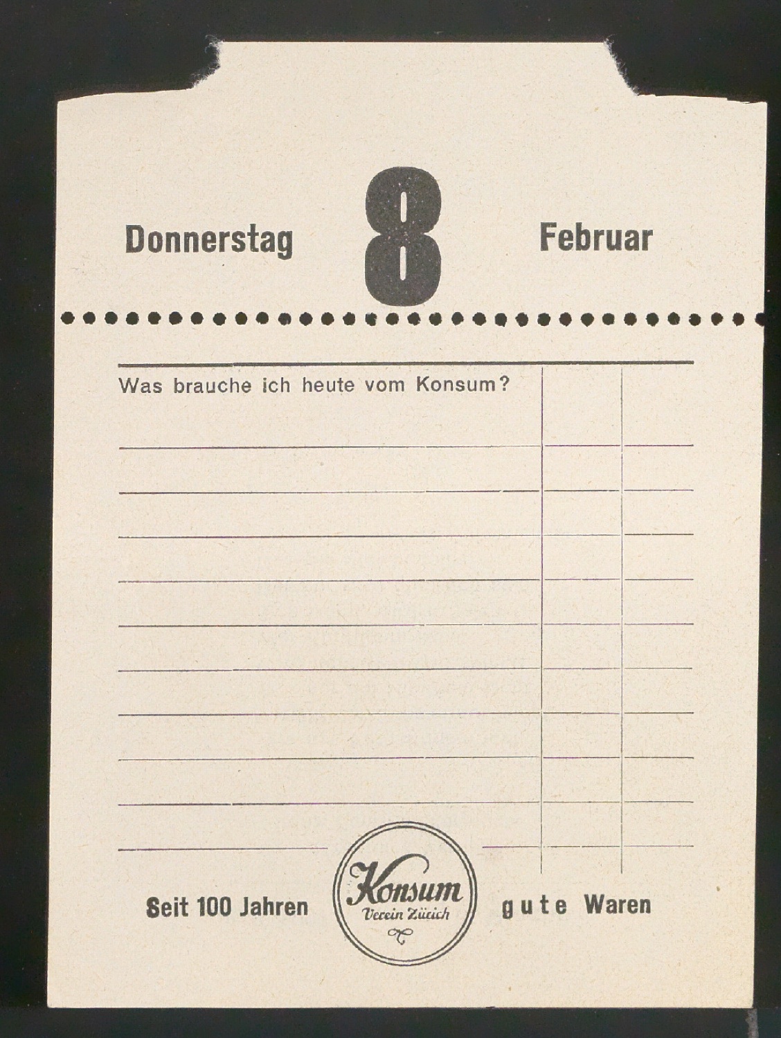 Mappe mit Vorarbeiten, Entwurfszeichnungen und Probedrucken zu Kalenderziffern — Blatt 73