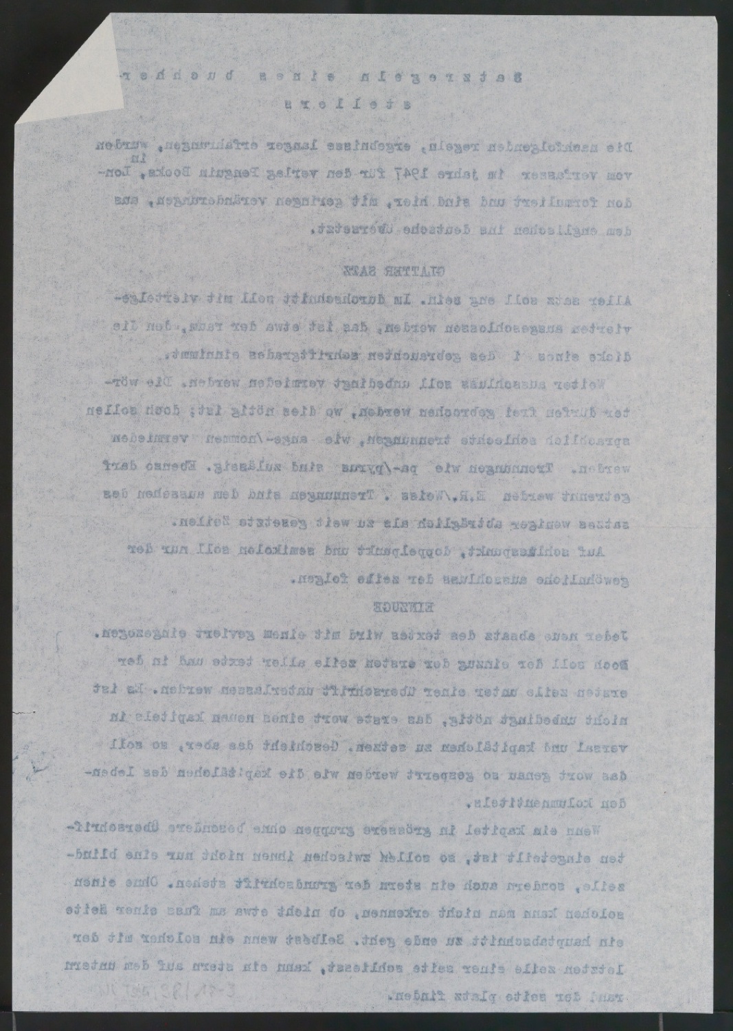 Vorarbeiten und Probedrucke für Im Dienste des Buches, Designing Books und I Bogens Tjeneste — Blatt 6
