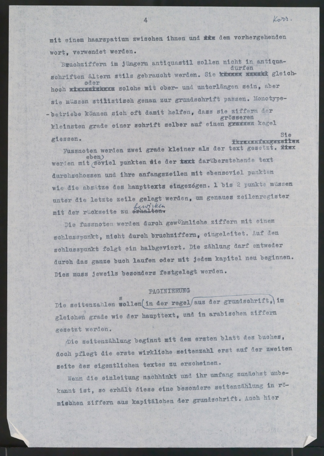 Vorarbeiten und Probedrucke für Im Dienste des Buches, Designing Books und I Bogens Tjeneste — Blatt 13
