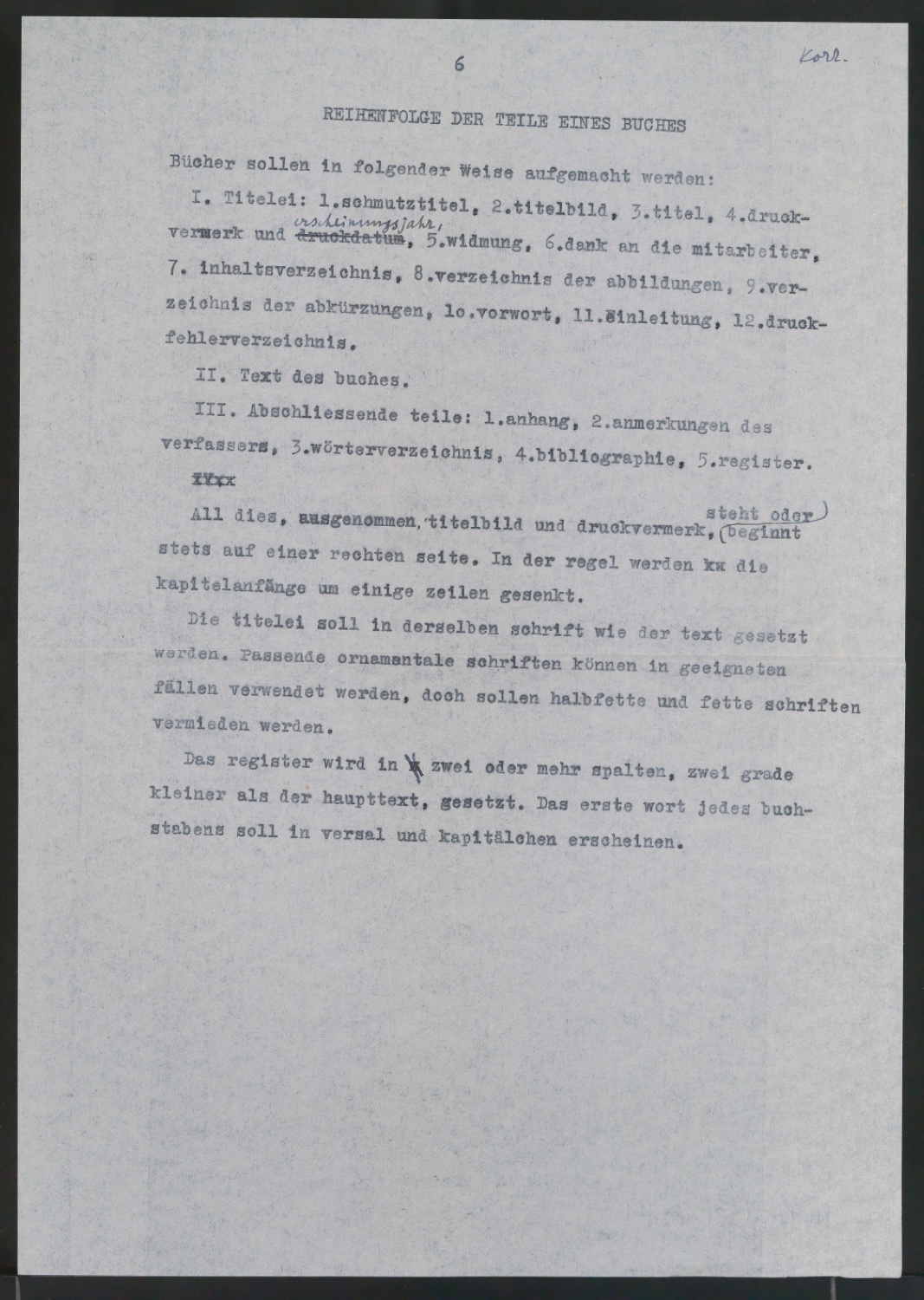 Vorarbeiten und Probedrucke für Im Dienste des Buches, Designing Books und I Bogens Tjeneste — Blatt 21