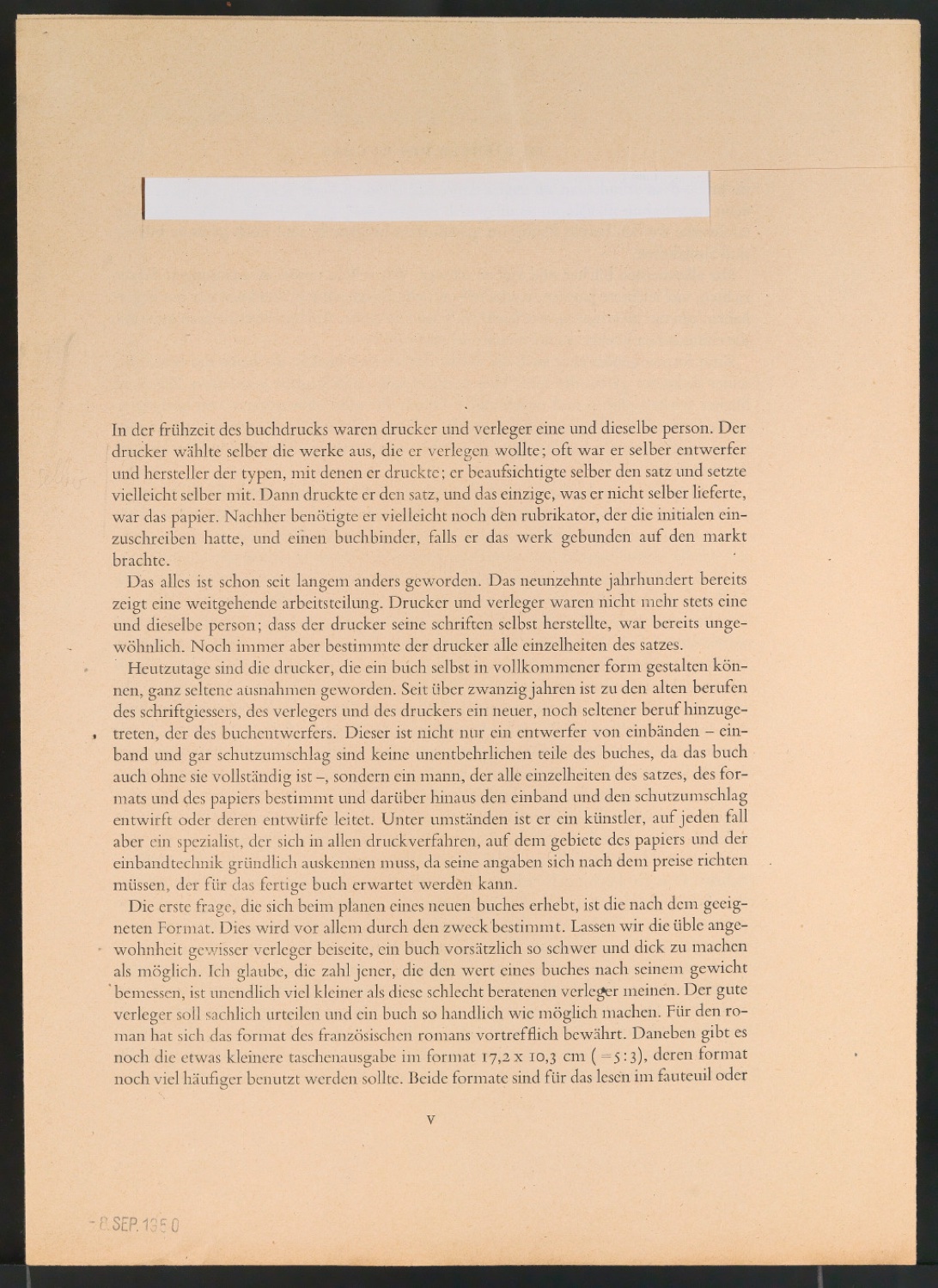 Vorarbeiten und Probedrucke für Im Dienste des Buches, Designing Books und I Bogens Tjeneste — Blatt 33