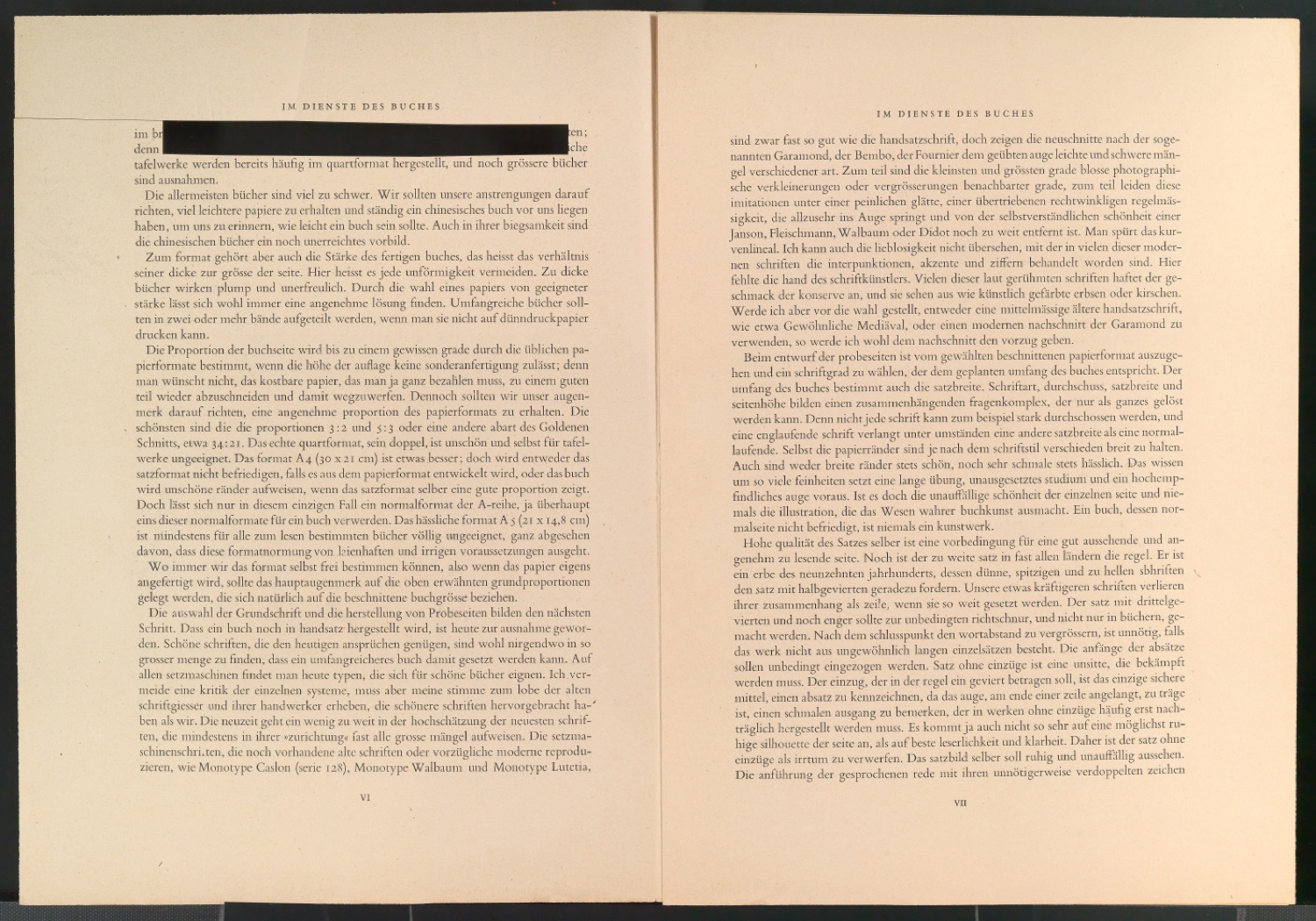 Vorarbeiten und Probedrucke für Im Dienste des Buches, Designing Books und I Bogens Tjeneste — Blatt 34
