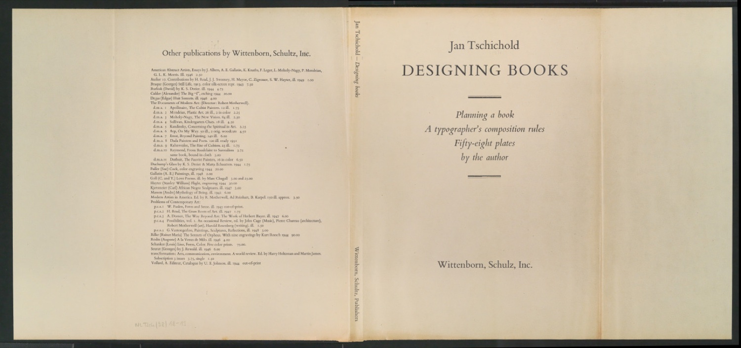Vorarbeiten und Probedrucke für Im Dienste des Buches, Designing Books und I Bogens Tjeneste — Blatt 43