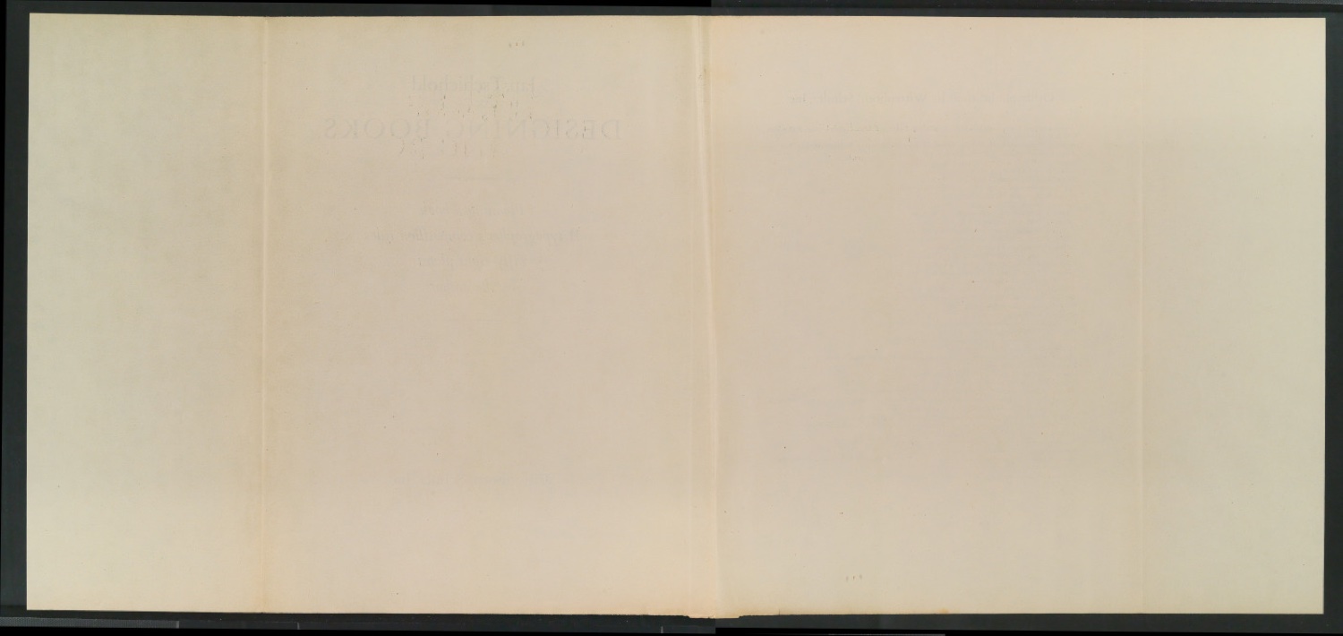 Vorarbeiten und Probedrucke für Im Dienste des Buches, Designing Books und I Bogens Tjeneste — Blatt 44