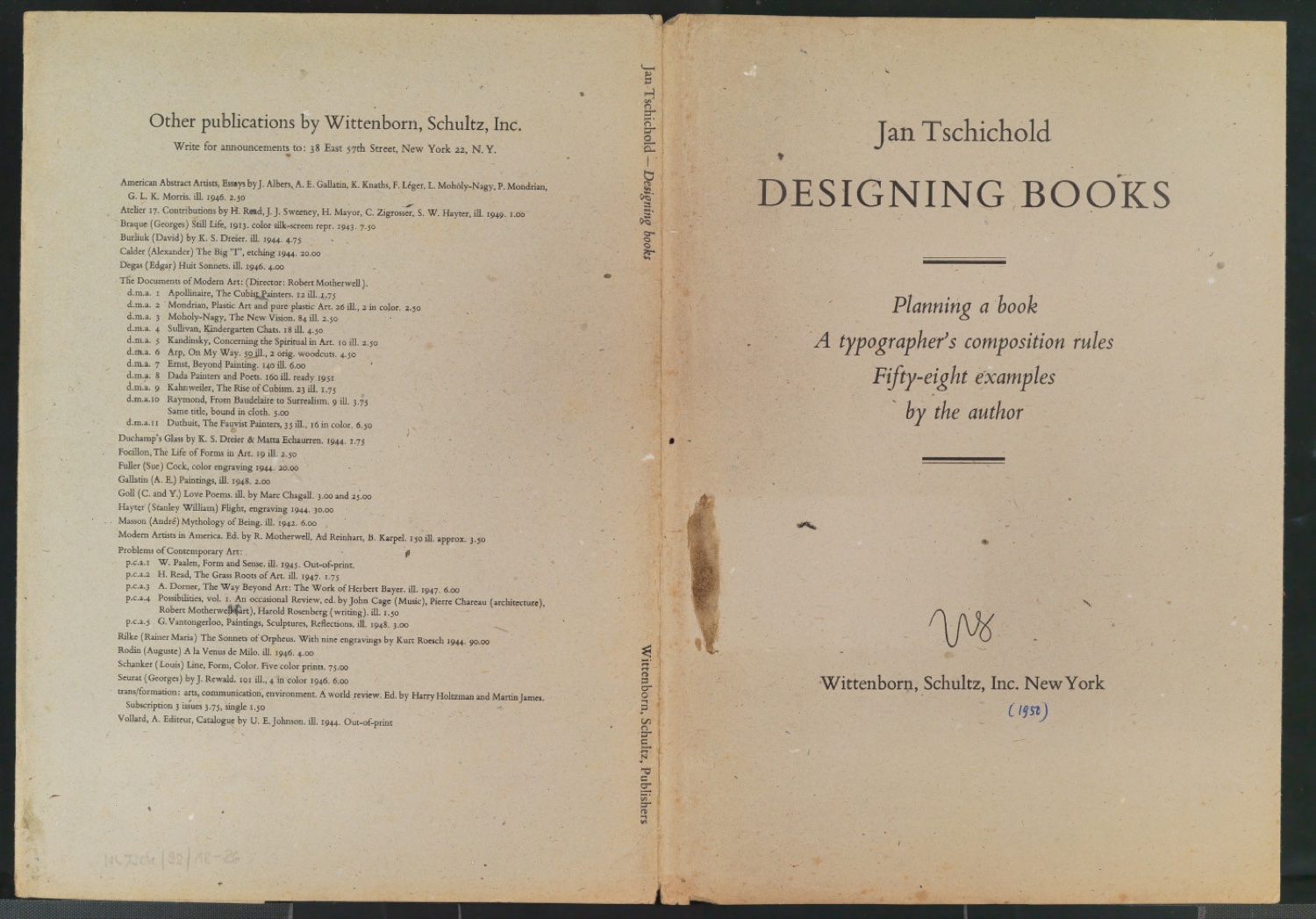 Vorarbeiten und Probedrucke für Im Dienste des Buches, Designing Books und I Bogens Tjeneste — Blatt 47