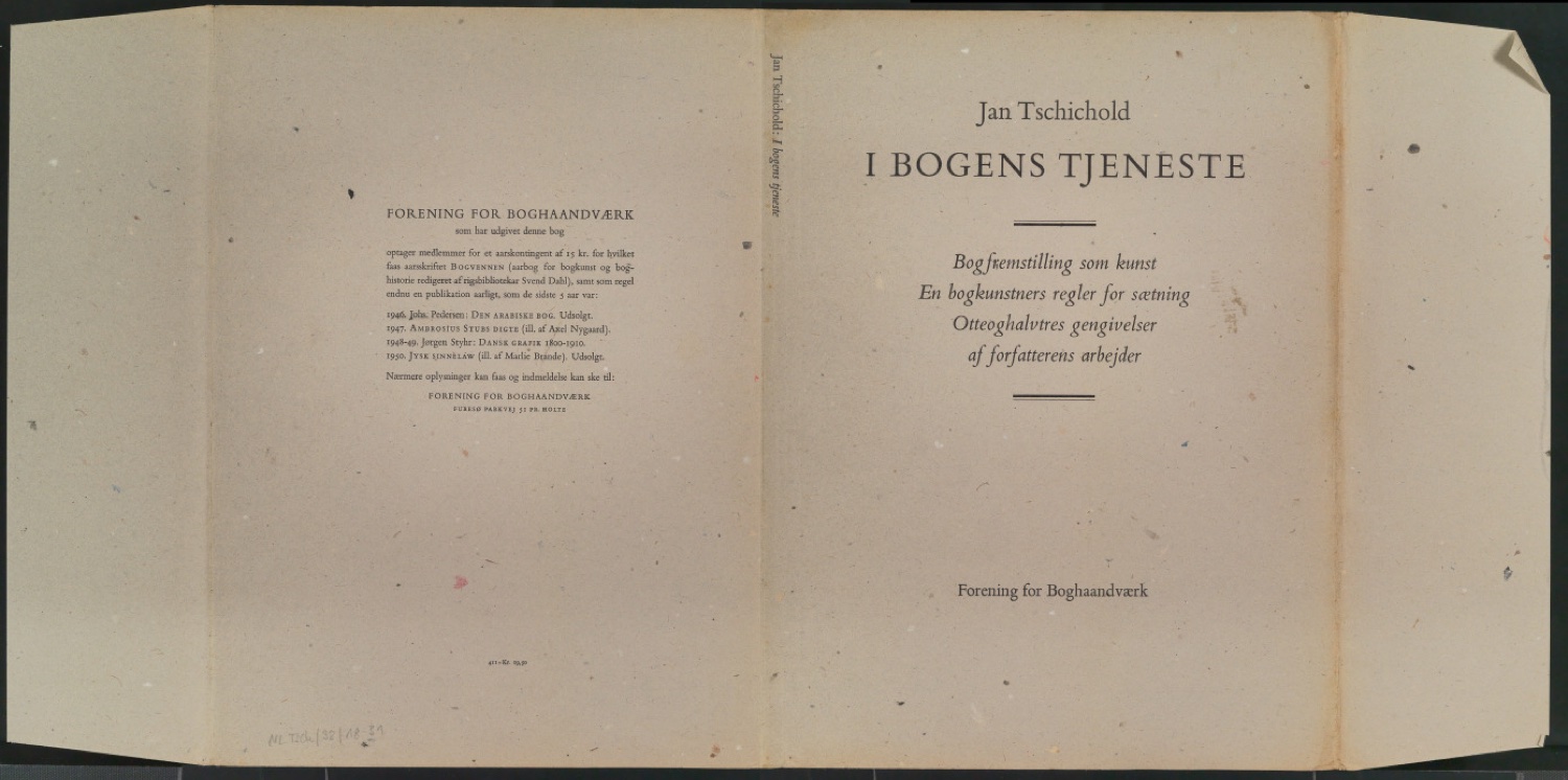 Vorarbeiten und Probedrucke für Im Dienste des Buches, Designing Books und I Bogens Tjeneste — Blatt 66