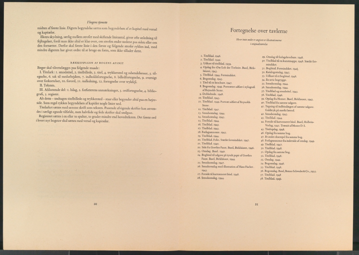 Vorarbeiten und Probedrucke für Im Dienste des Buches, Designing Books und I Bogens Tjeneste — Blatt 78
