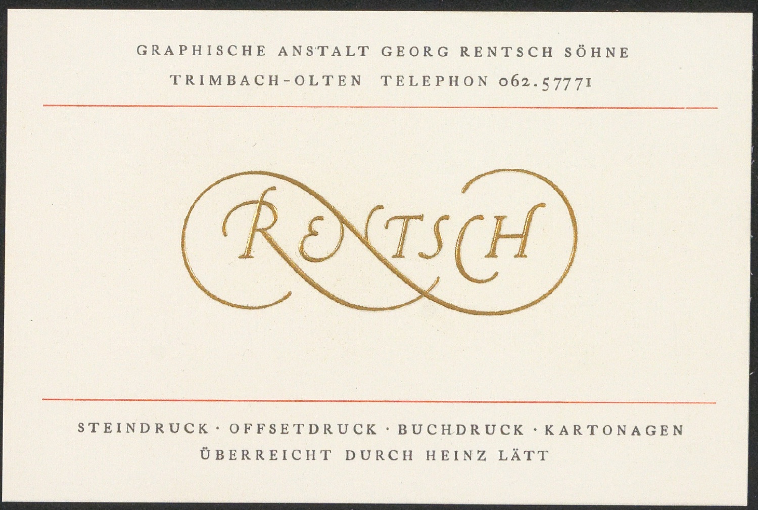 Druckvorstufen und Probedrucke für Firmenzeichen Georg-Rentsch-Söhne — Blatt 3