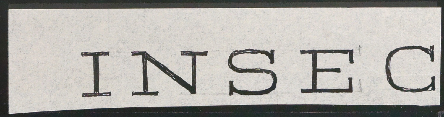 Schriftentwürfe für das Titelblatt von Insect Life — Blatt 9