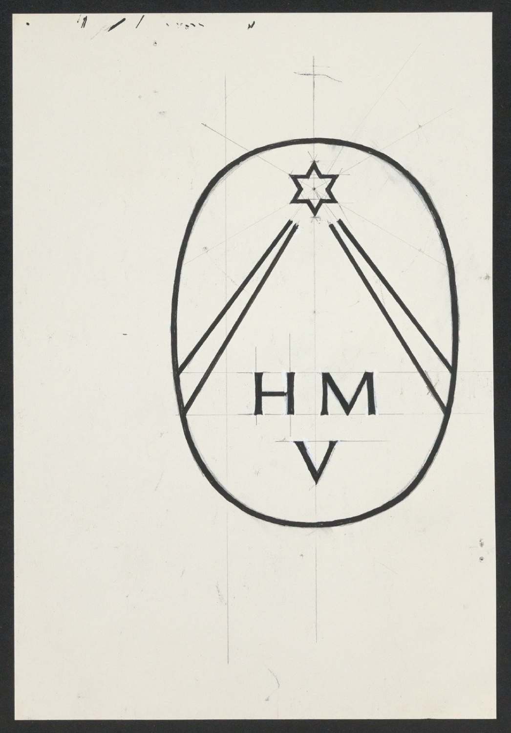 Entwürfe von Verlegermarken und Briefbogen für Verlag Heinrich Majer — Blatt 11