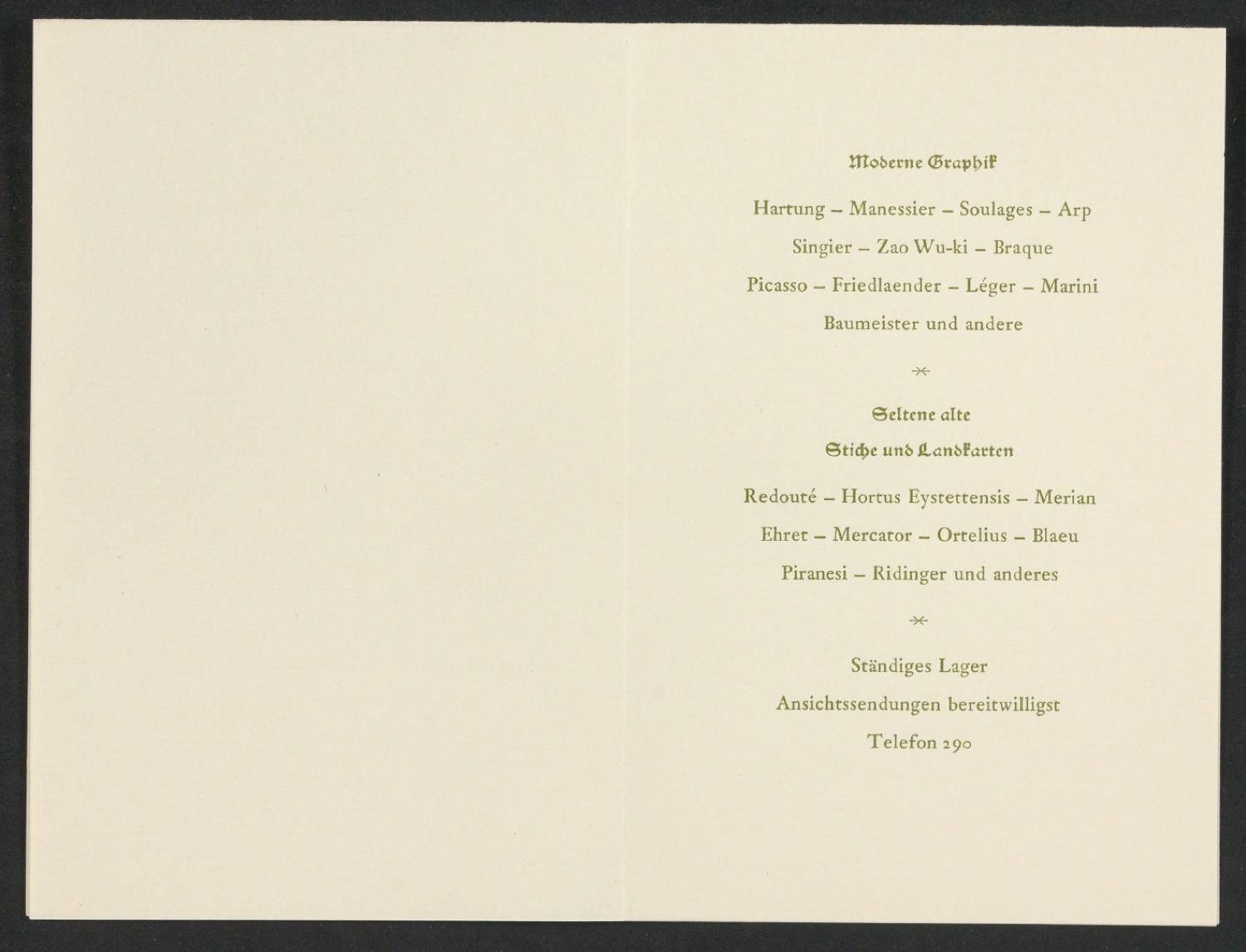 Probedrucke von Akzidenz und Neujahrswunsch für Antiquariat Bernhard Krohn, Paul Griesinger und Jan Tschichold — Blatt 8