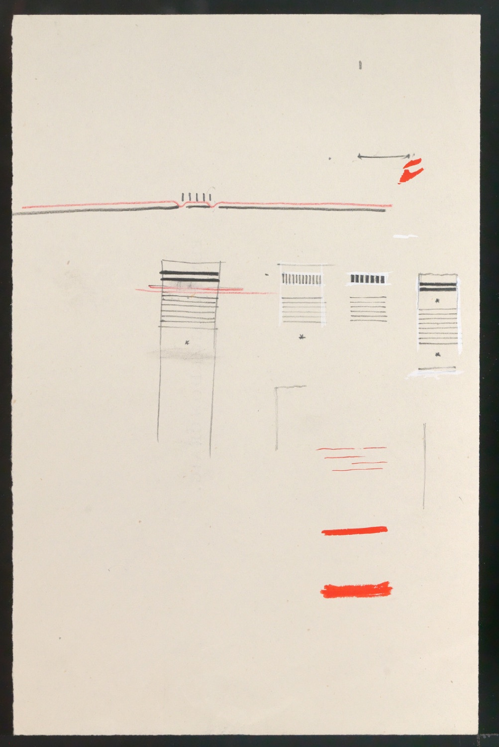 Entwürfe für die Gestaltung verschiedener Buchrücken für Penguin Books — Blatt 1