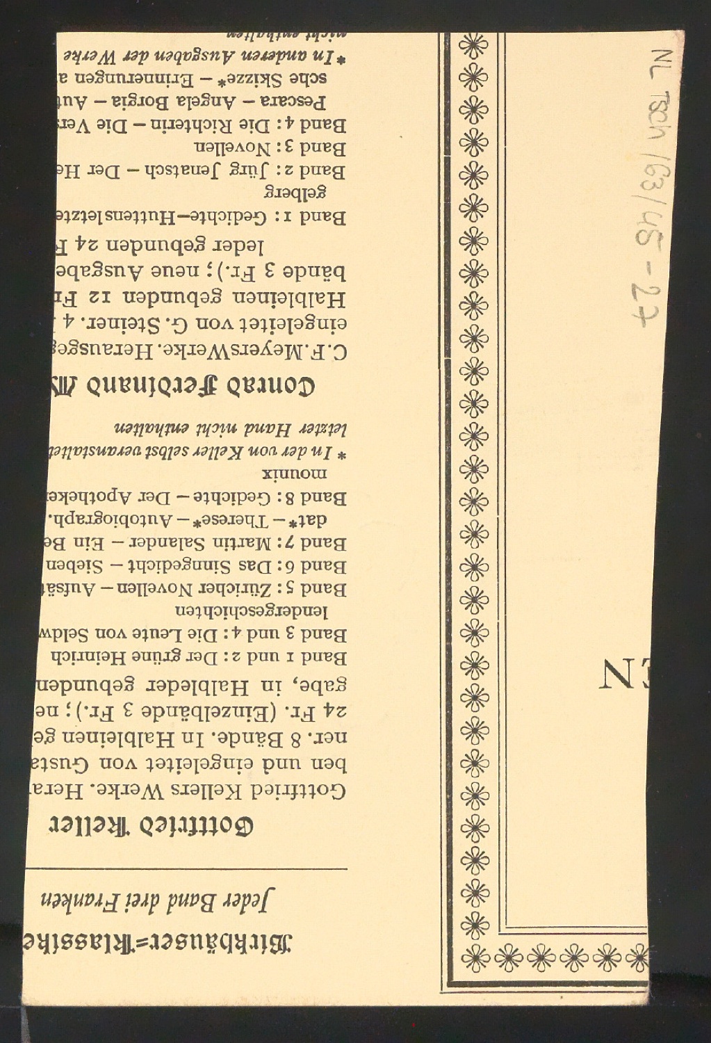 Typografische Entwürfe von unbekannten Buchtsabenkürzeln — Blatt 2