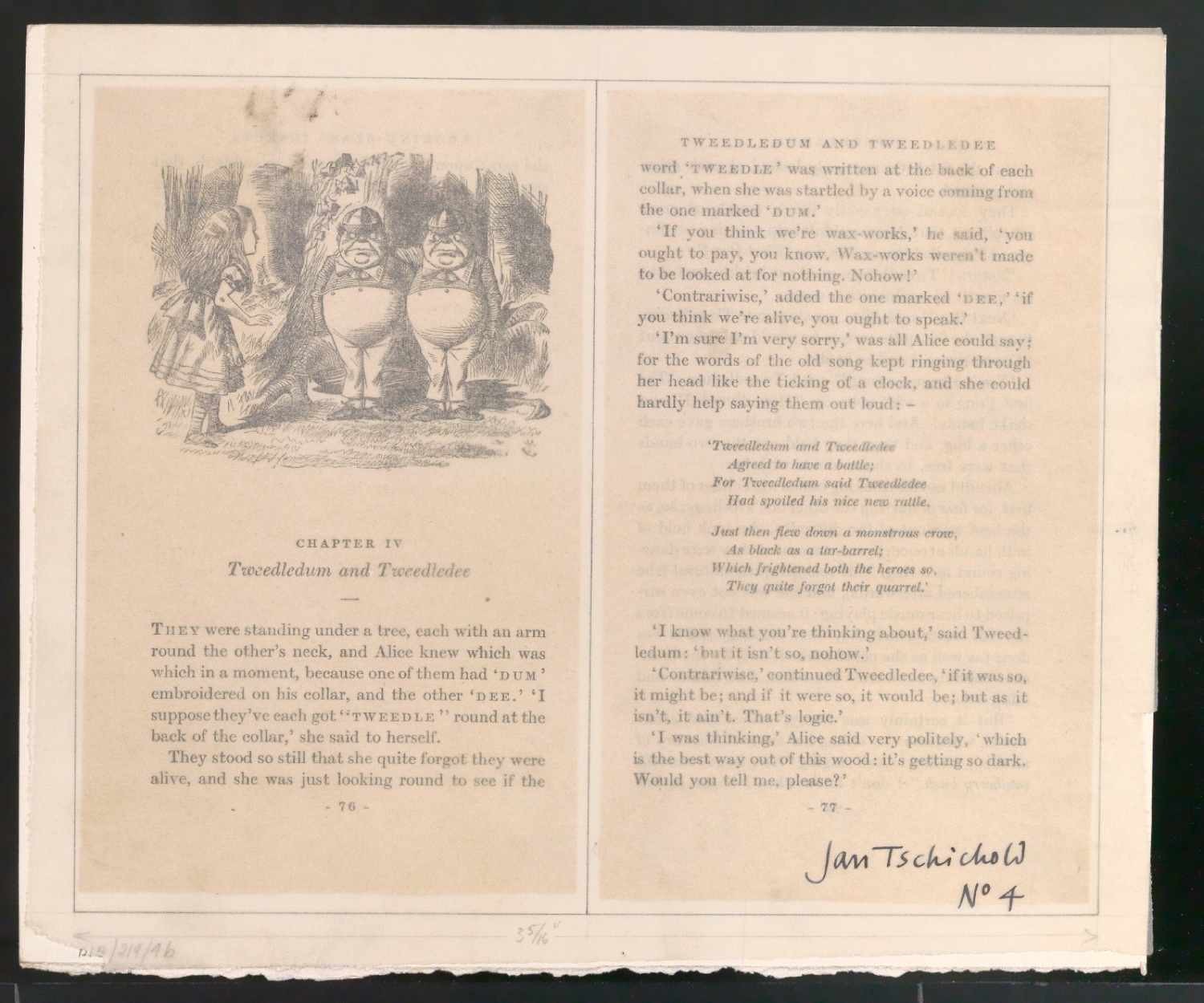 Layout für Seiten von Alice's Adventures in Wonderland — Blatt 3