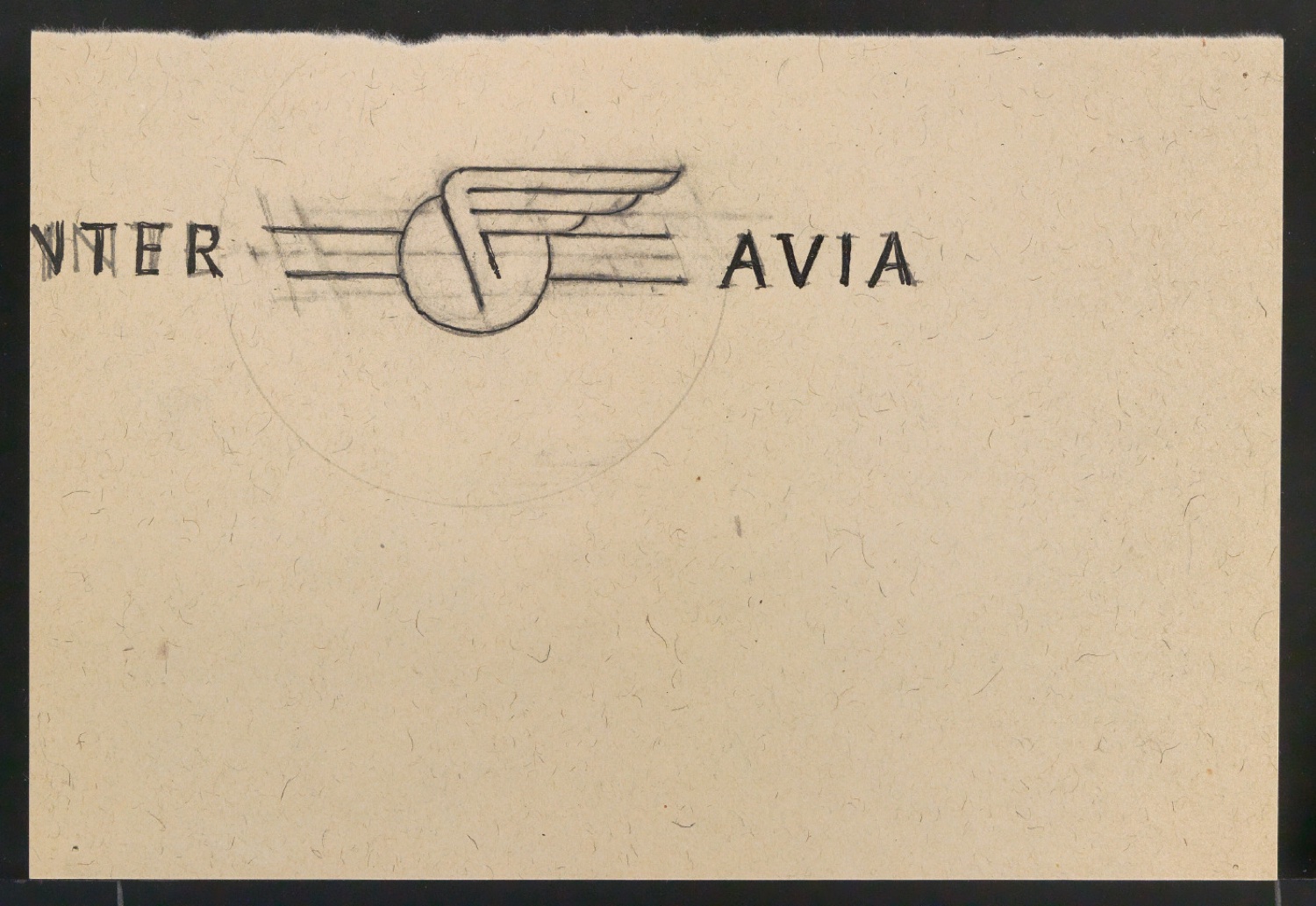 Konvolut Skizzenentwürfe von Verlegermarke für Interavia-Revue — Blatt 9