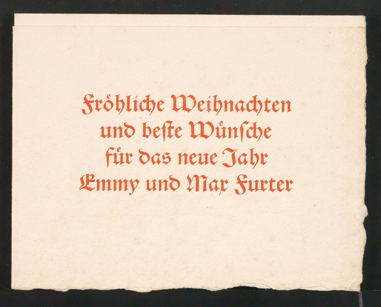 Probedrucke von Neujahrswünschen für verschiedene Auftraggeber — Blatt 45