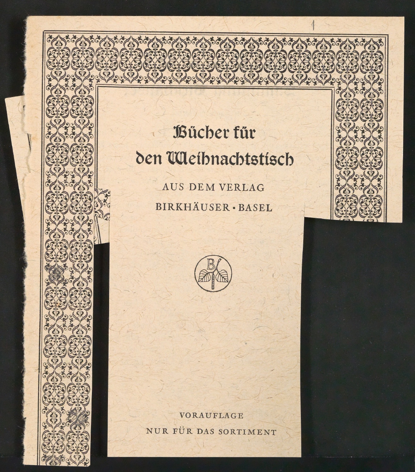 Konvolut Arbeitsmaterialien Ornamente — Blatt 5