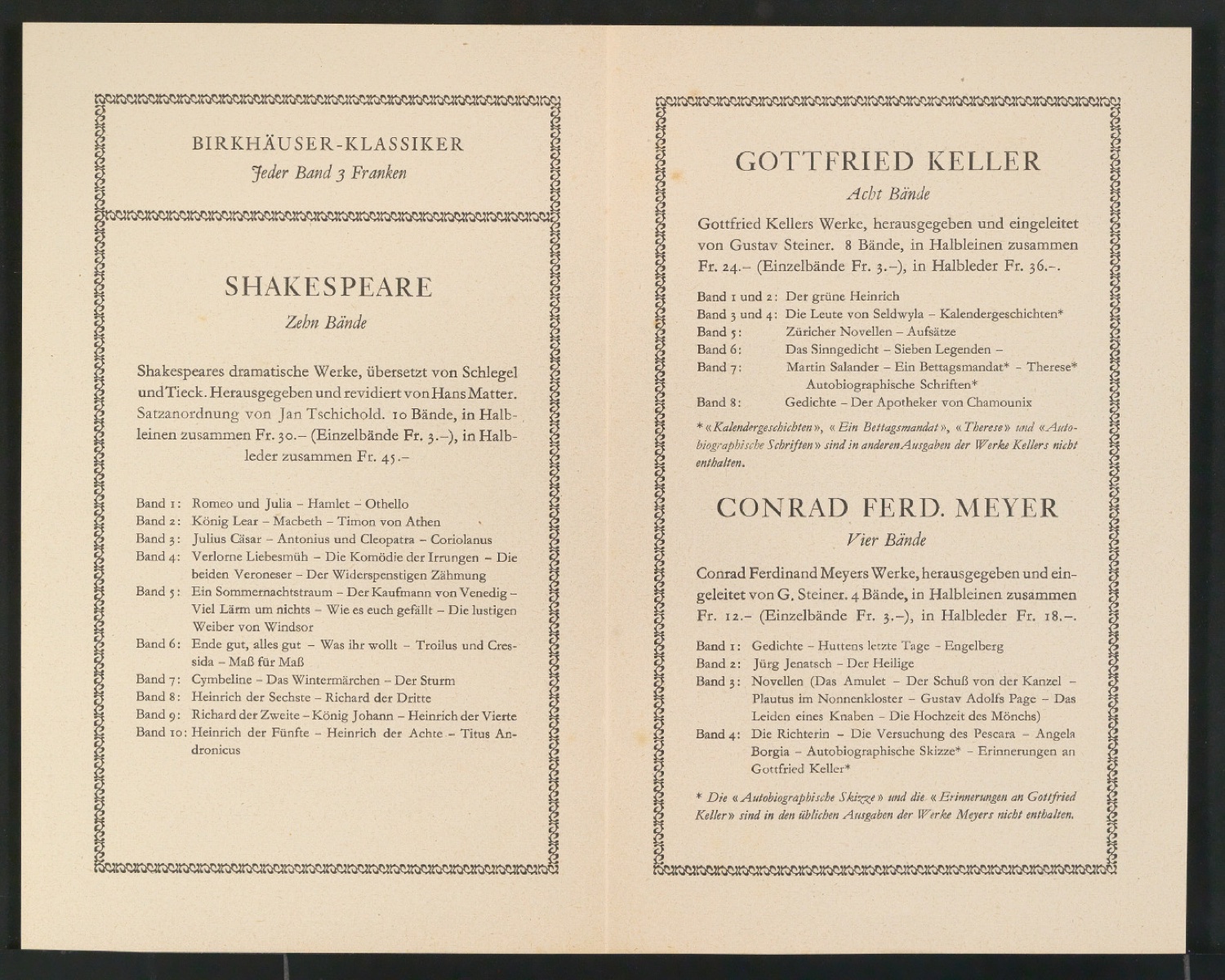Konvolut Arbeitsmaterialien Ornamente — Blatt 8