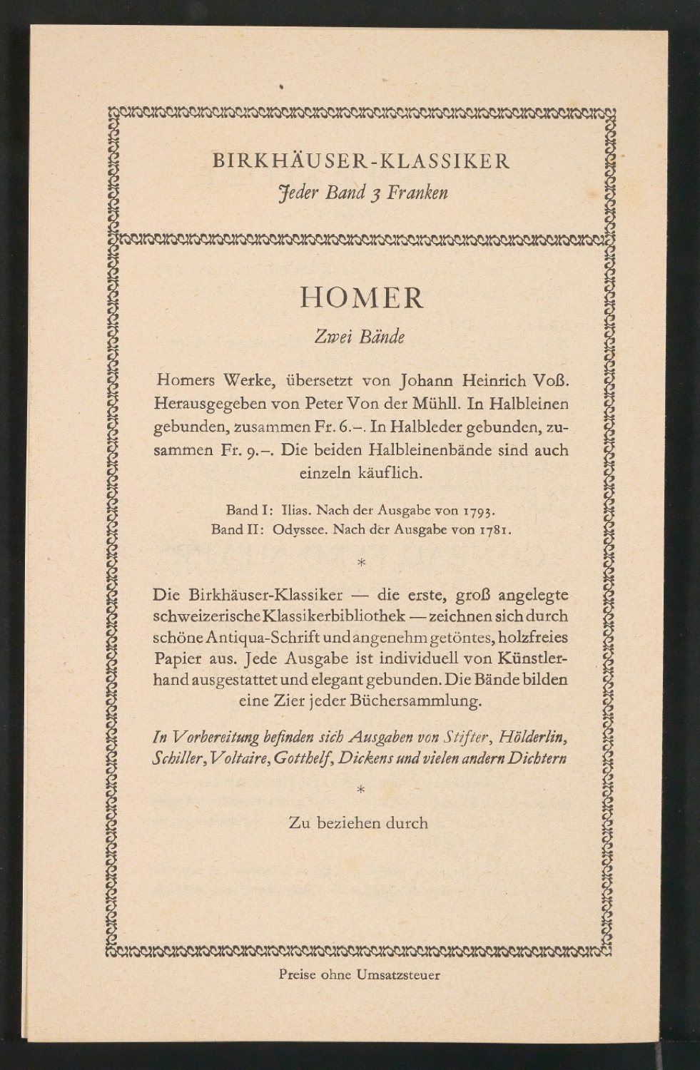 Konvolut Arbeitsmaterialien Ornamente — Blatt 9