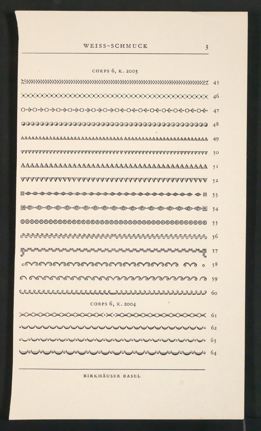 Konvolut Arbeitsmaterialien Ornamente — Blatt 12