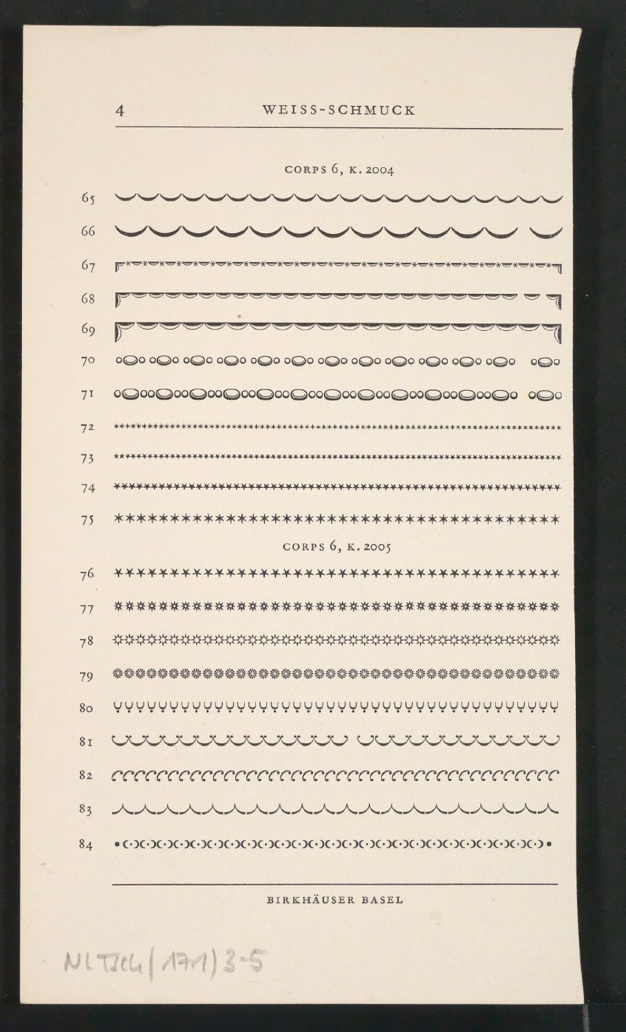Konvolut Arbeitsmaterialien Ornamente — Blatt 13