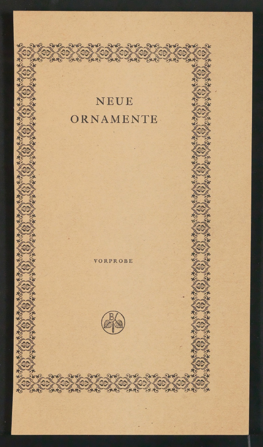 Konvolut Arbeitsmaterialien Ornamente — Blatt 16