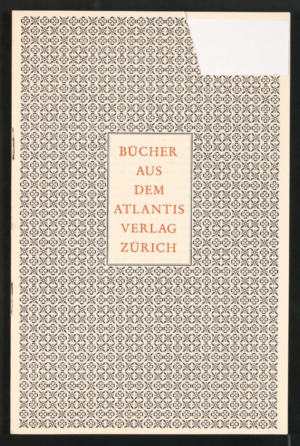 Konvolut Arbeitsmaterialien Ornamente — Blatt 26