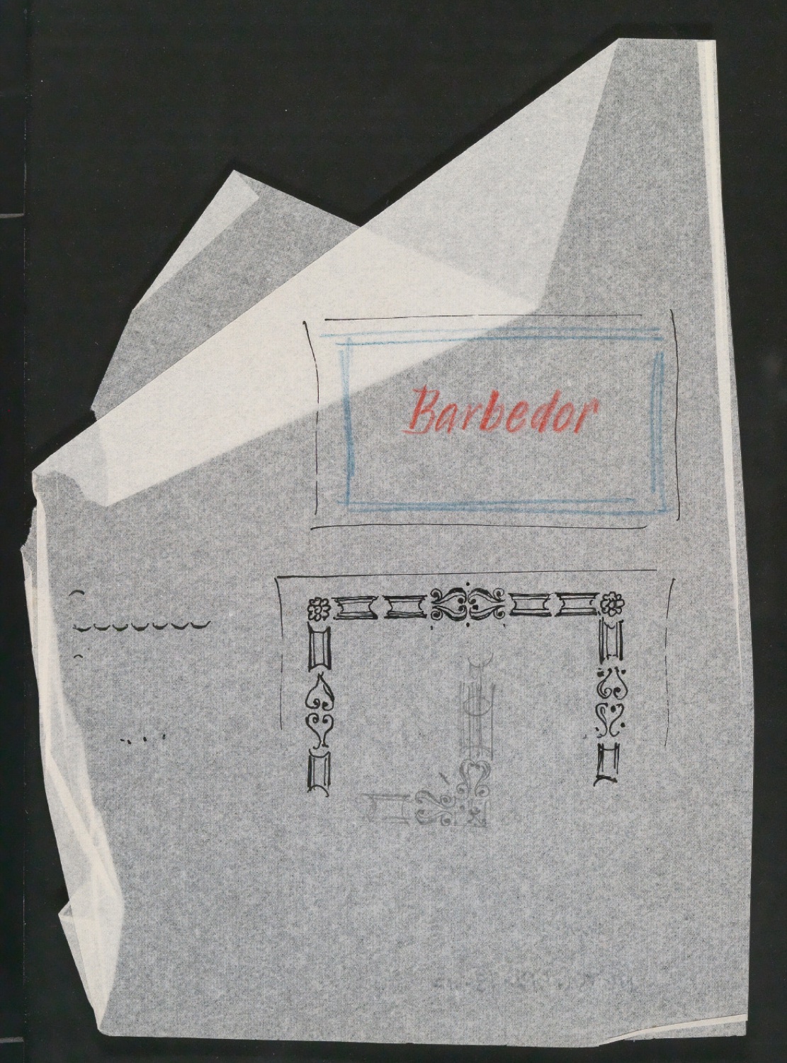 Konvolut Arbeitsmaterialien Ornamente — Blatt 43