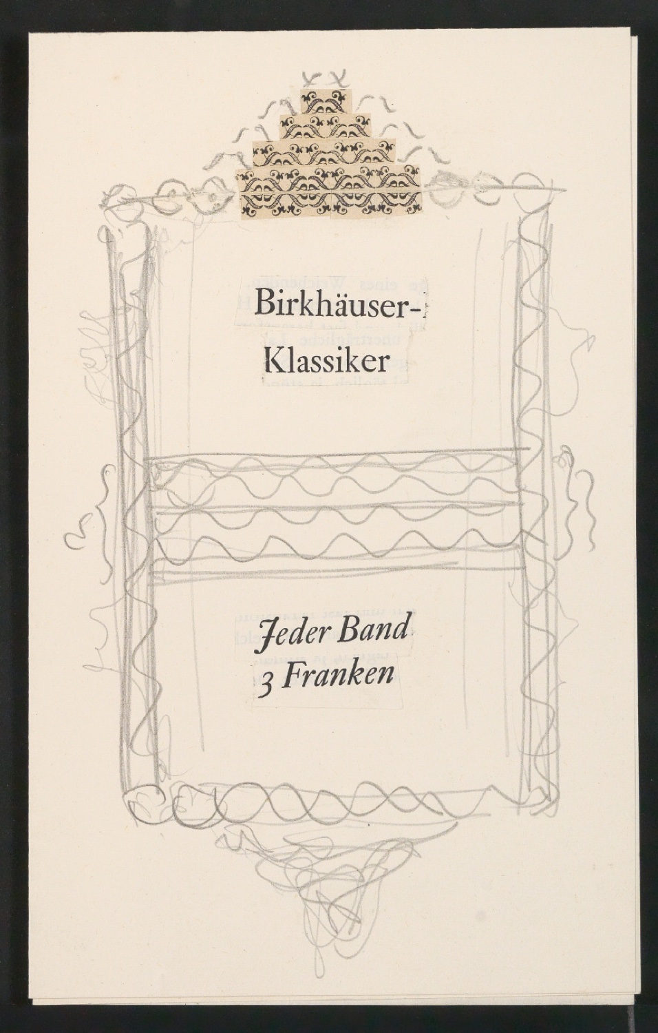 Konvolut Arbeitsmaterialien Ornamente — Blatt 45