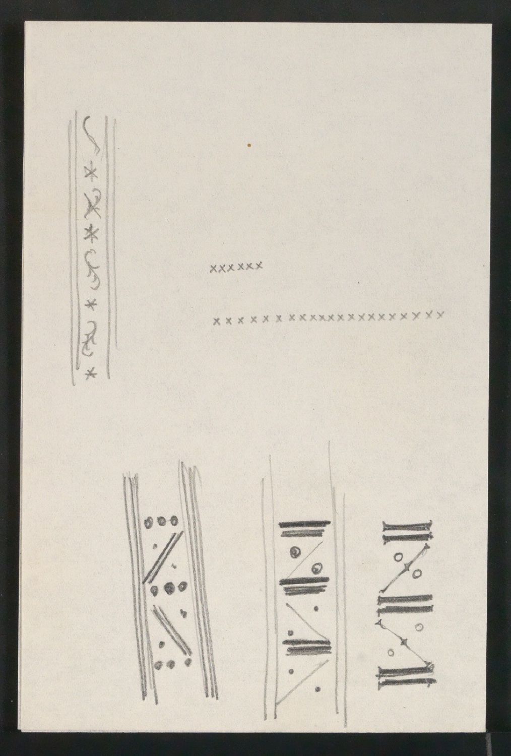 Konvolut Arbeitsmaterialien Ornamente — Blatt 49
