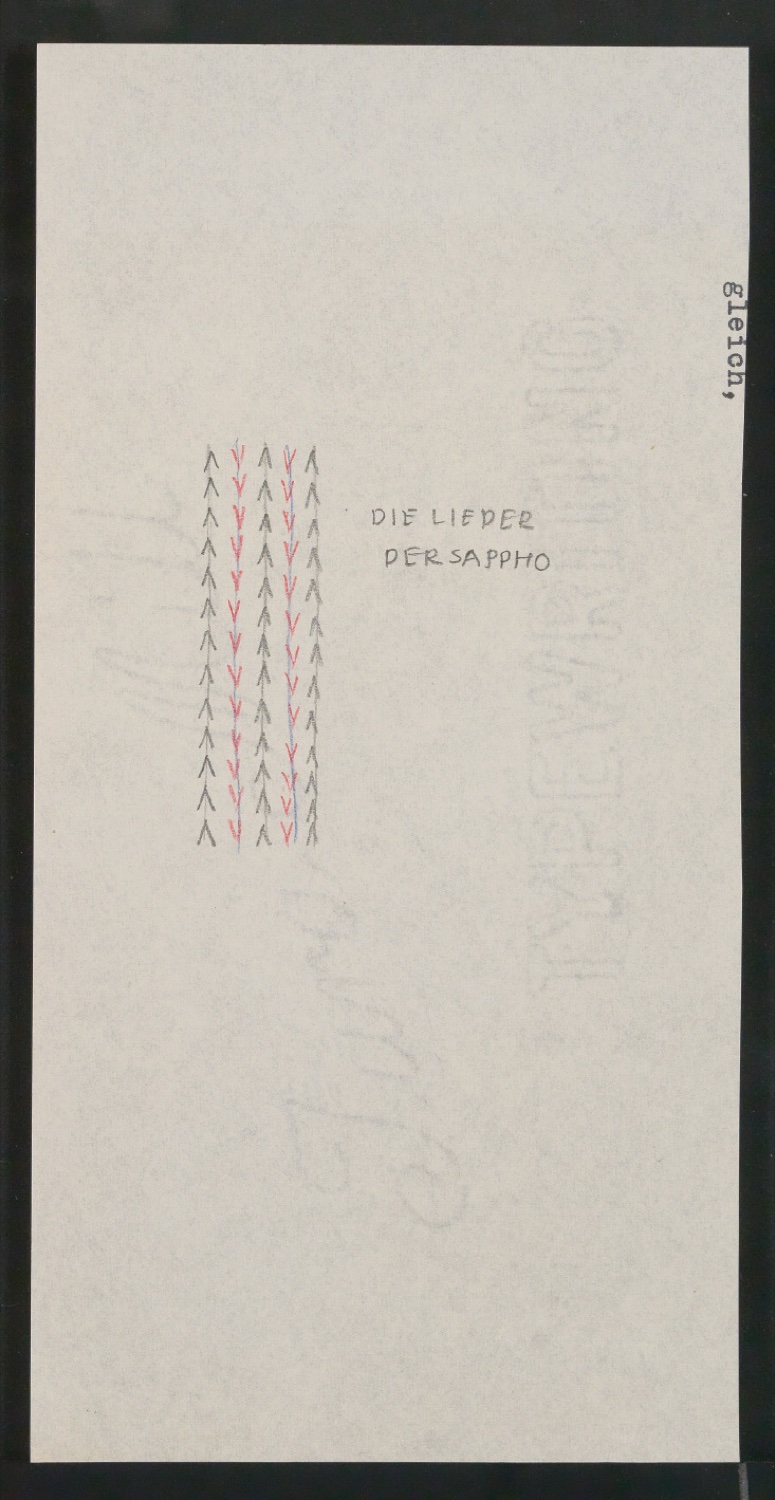 Konvolut Arbeitsmaterialien Ornamente — Blatt 59