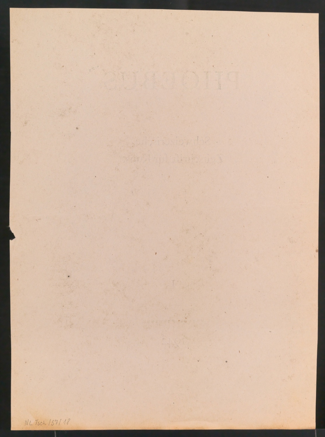 Entwürfe, Korrekturfahnen und Probedrucke für den Umschlag von Phoebus - Schweizerische Zeitschrift für Kunst, Heft 1, 1942 — Blatt 2