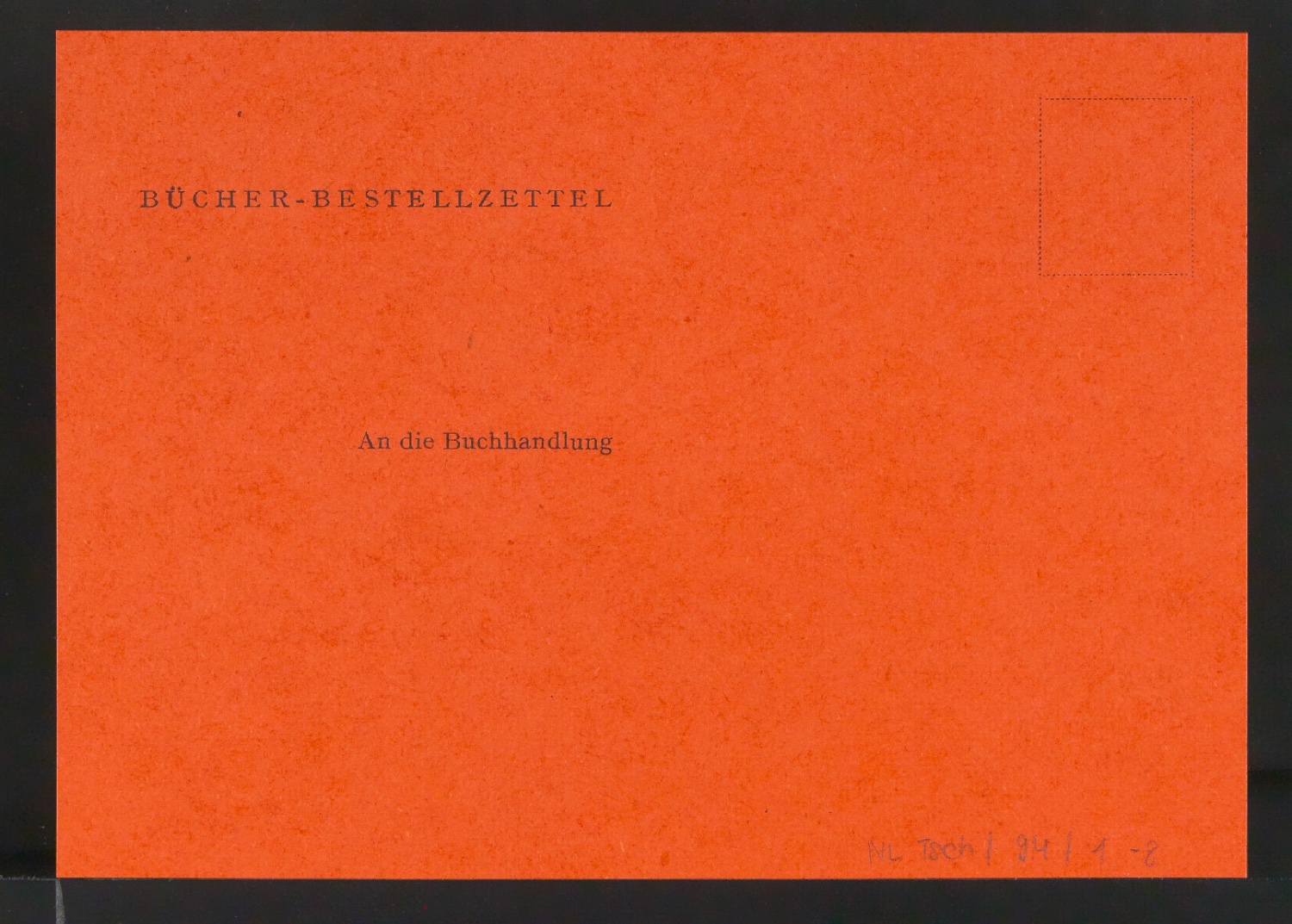 Konvolut Probedrucke von Bestellscheinen und Werbebeilagen für Birkhäuser — Blatt 2