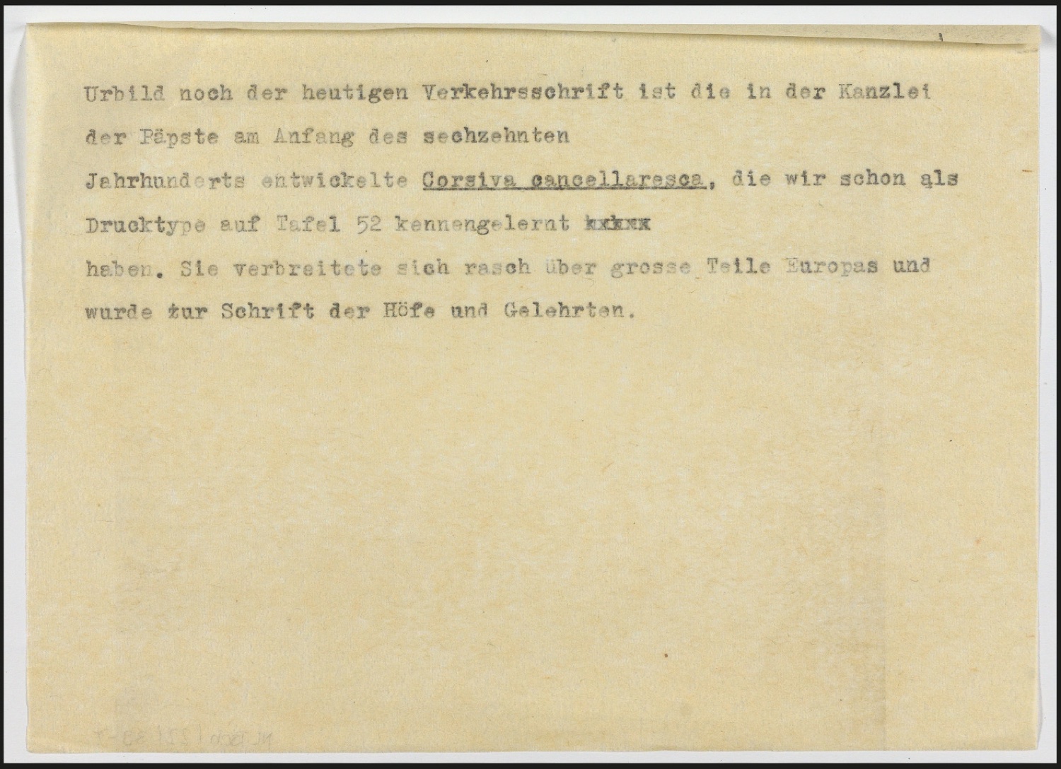 Notizen für Text und Entwurf für Schutzumschlag von Geschichte der Schrift in Bildern, 1. Auflage — Blatt 14