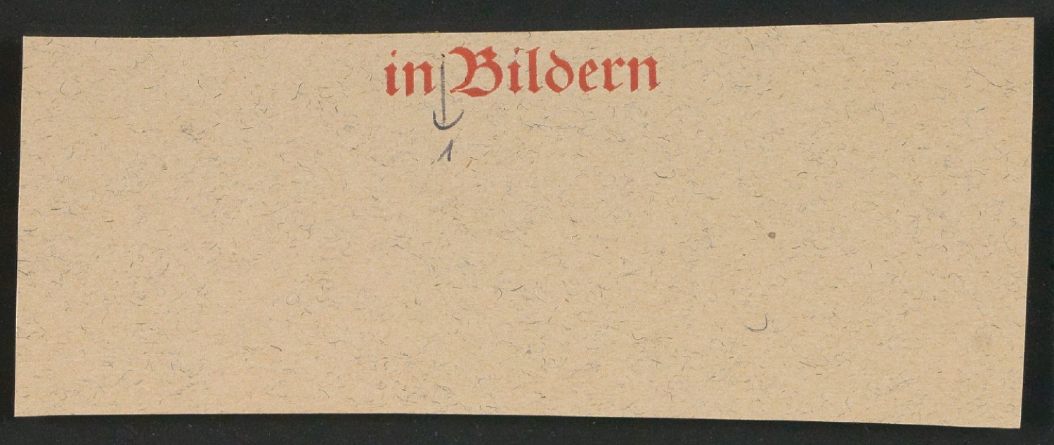 Notizen für Text und Entwurf für Schutzumschlag von Geschichte der Schrift in Bildern, 1. Auflage — Blatt 32