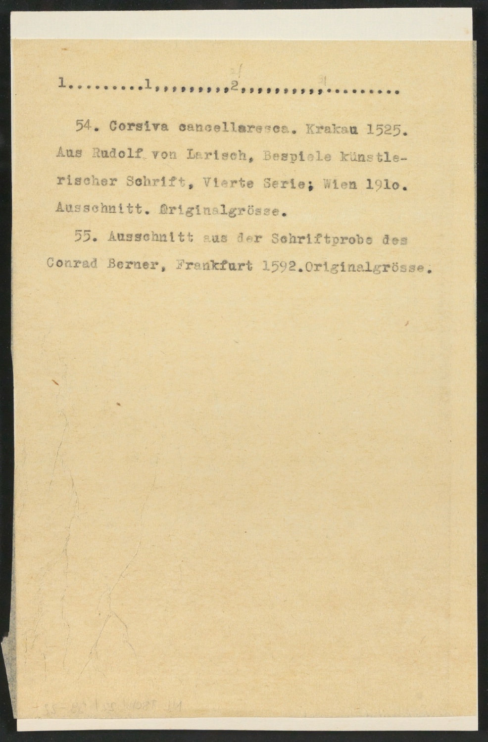 Notizen für Text und Entwurf für Schutzumschlag von Geschichte der Schrift in Bildern, 1. Auflage — Blatt 44