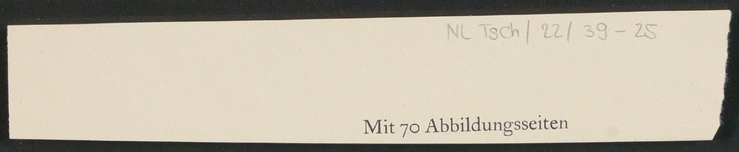 Notizen für Text und Entwurf für Schutzumschlag von Geschichte der Schrift in Bildern, 1. Auflage — Blatt 51