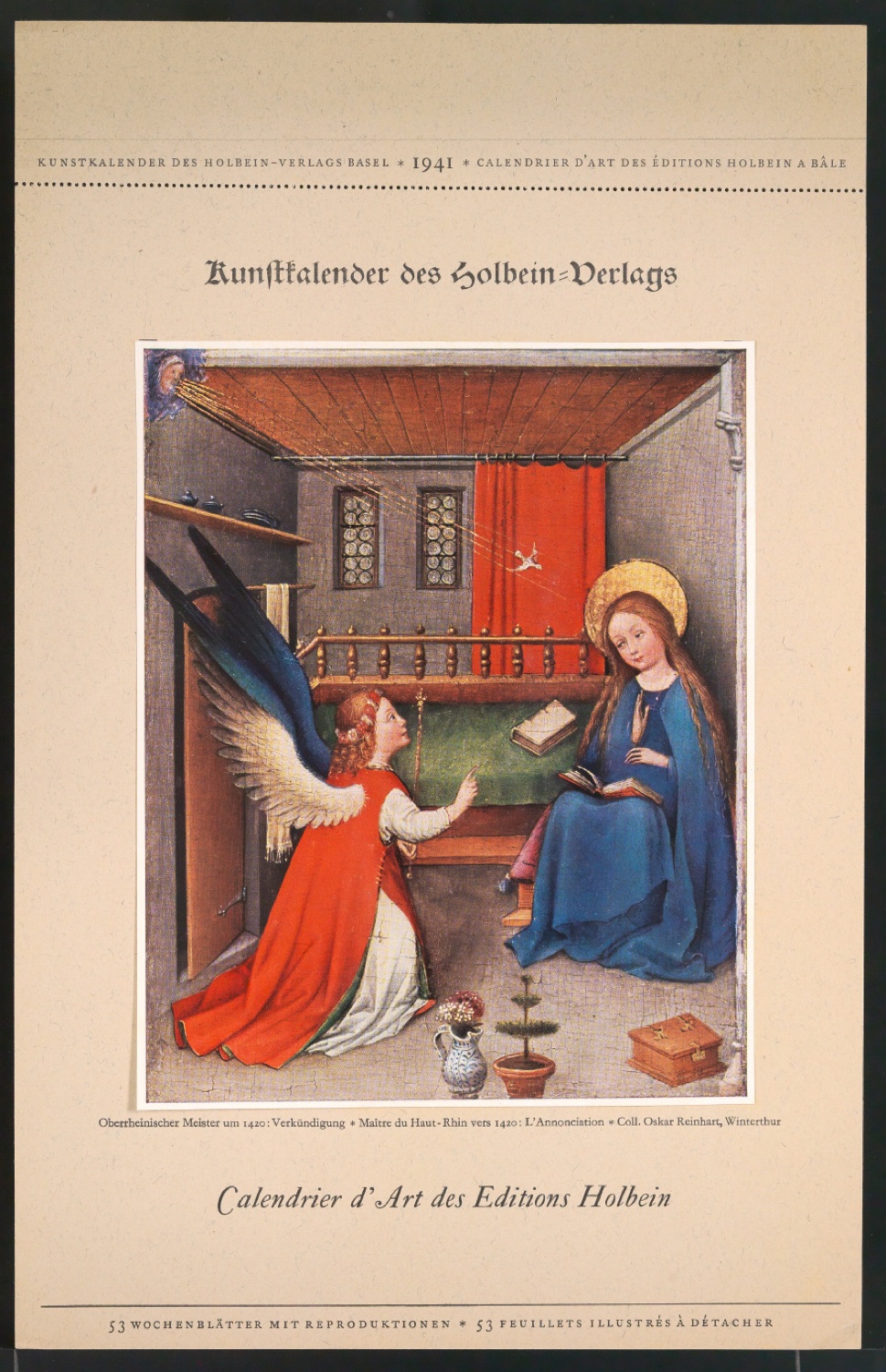 Ausschnitte aus Kunstkalendern des Holbein-Verlag — Blatt 3