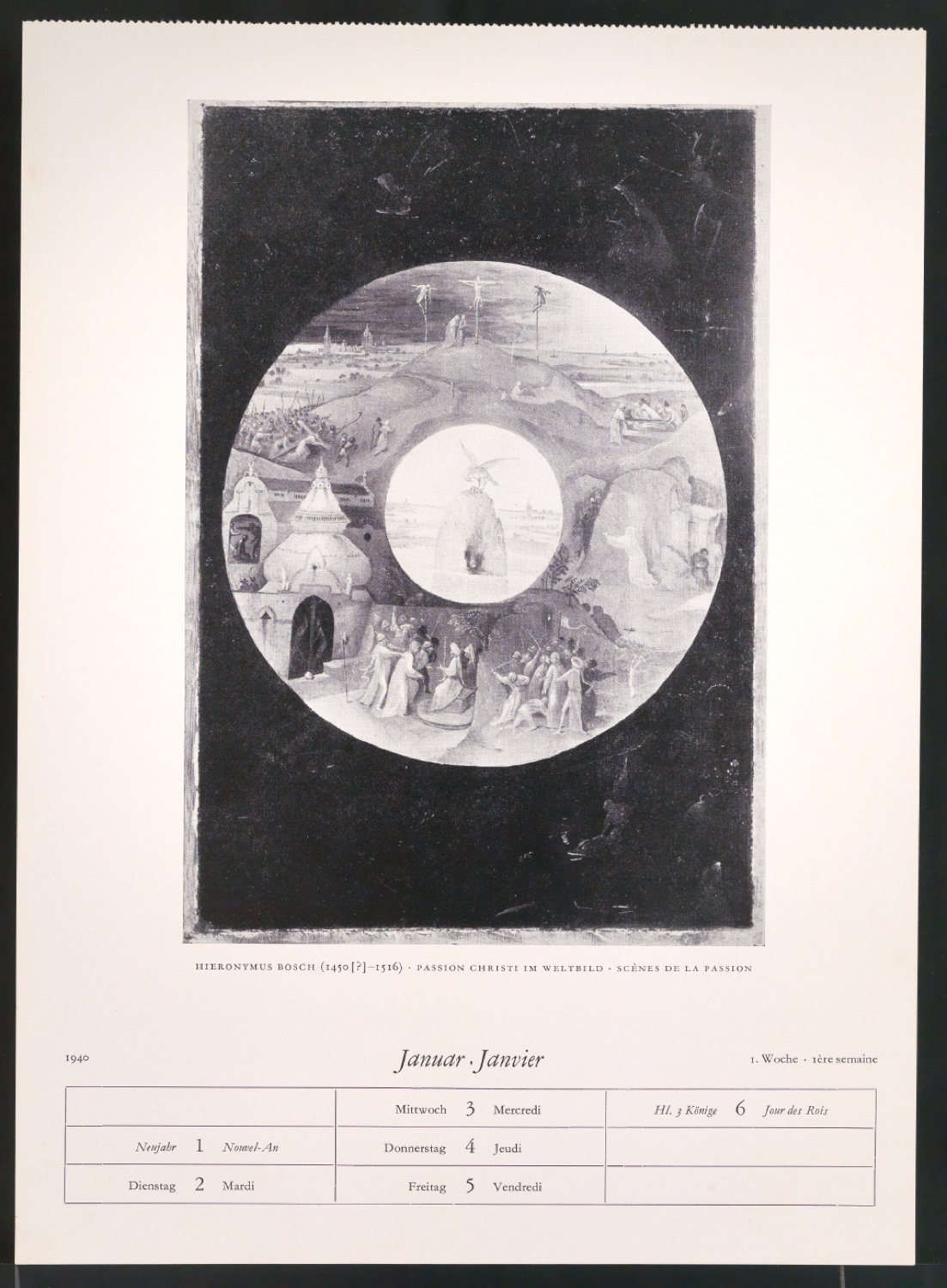 Ausschnitte aus Kunstkalendern des Holbein-Verlag — Blatt 7