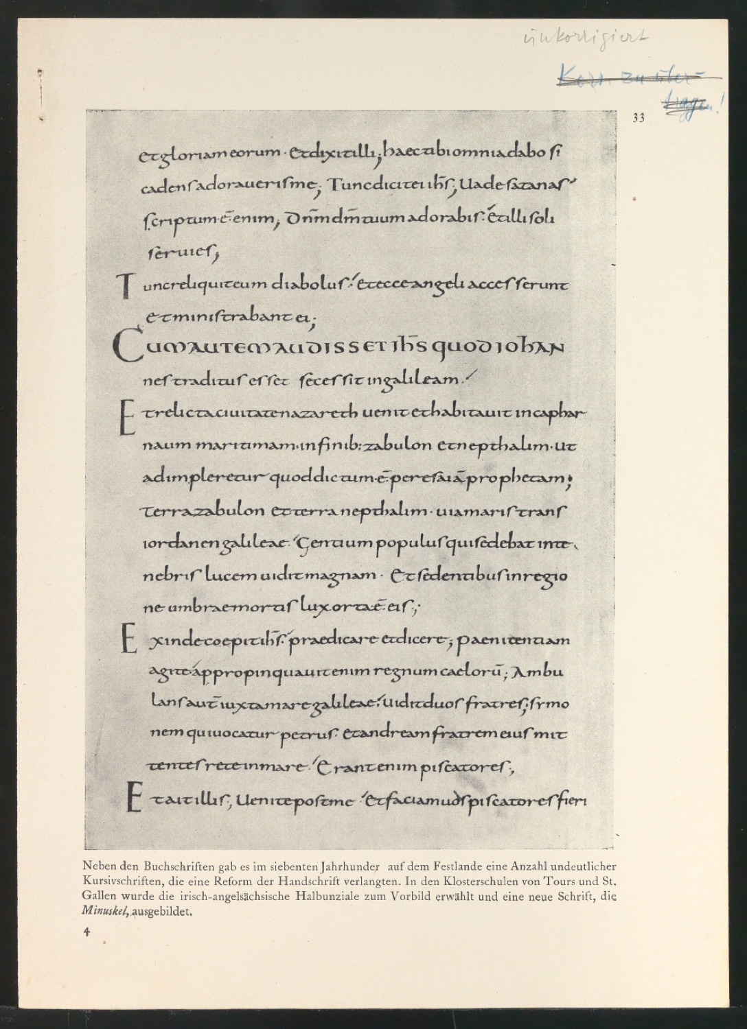 Druckbögen für Layout von Geschichte der Schrift in Bildern, 1. Auflage — Blatt 51