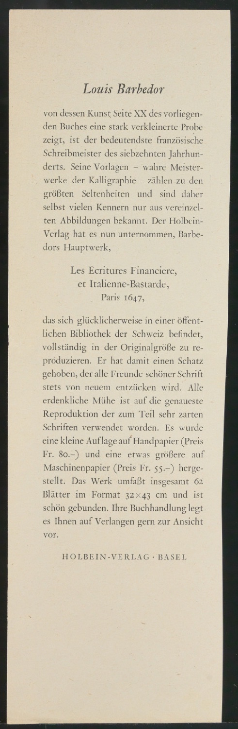 Druckbögen für Layout von Geschichte der Schrift in Bildern, 1. Auflage — Blatt 99