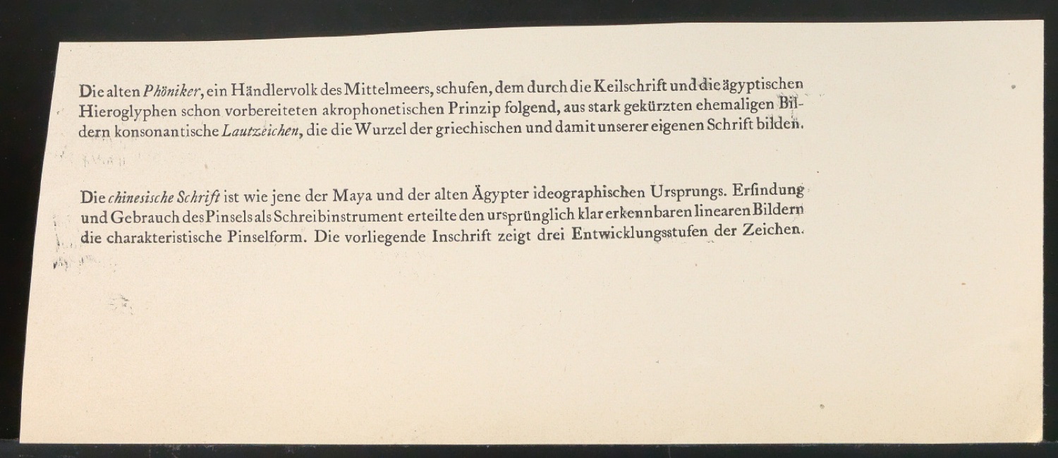 Druckbögen für Layout von Geschichte der Schrift in Bildern, 1. Auflage — Blatt 129