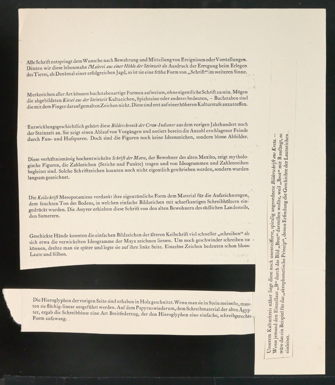 Druckbögen für Layout von Geschichte der Schrift in Bildern, 1. Auflage — Blatt 131