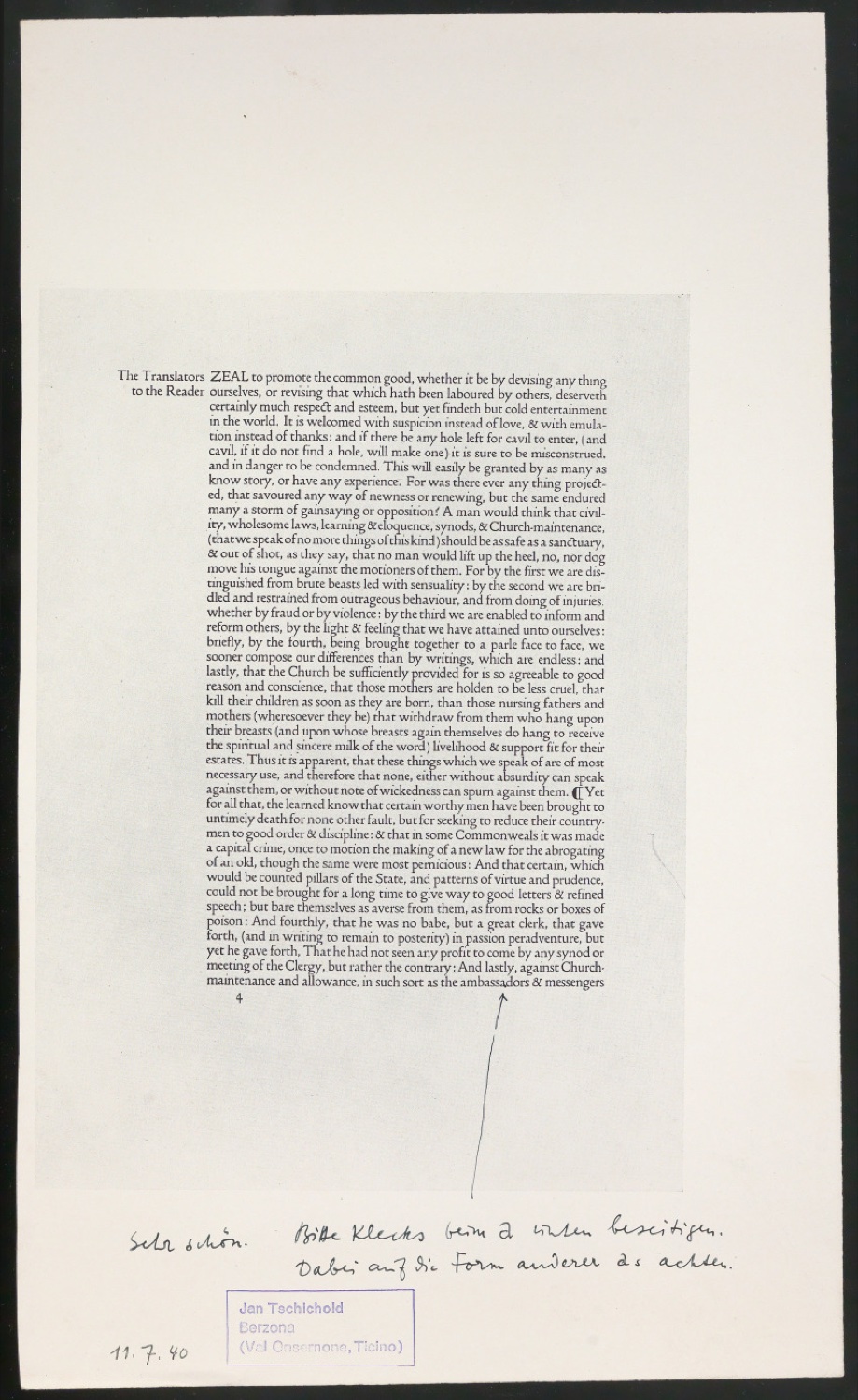 Montierte Entwürfe und korrigierte Seiten für Text und Schutzumschlag von Geschichte der Schrift in Bildern, 2. Auflage — Blatt 17