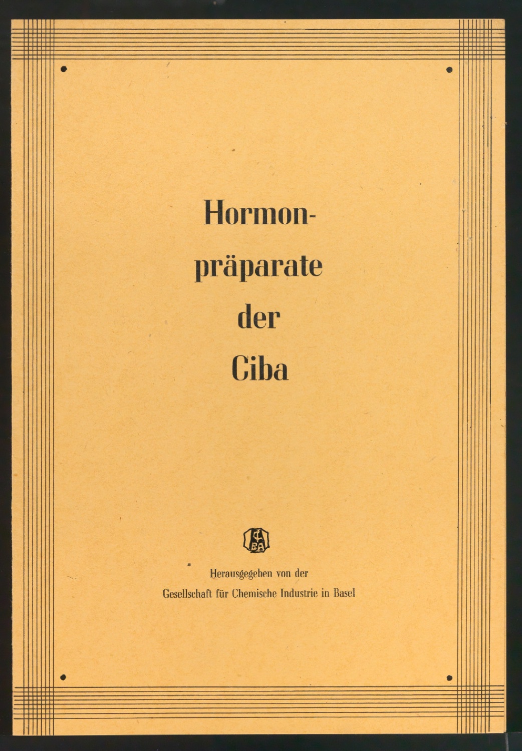 Entwürfe und Probedrucke für Umschläge von Broschüren für die Ciba — Blatt 39