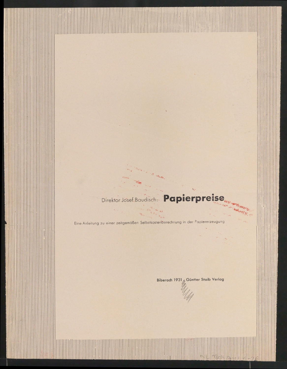 Entwürfe und Probedrucke für die Beilage zum Artikel Von schlechter und guter Typographie — Blatt 20