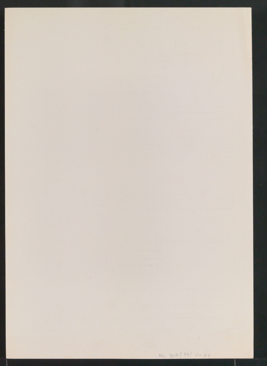 Entwürfe und Probedrucke für die Beilage zum Artikel Von schlechter und guter Typographie — Blatt 30