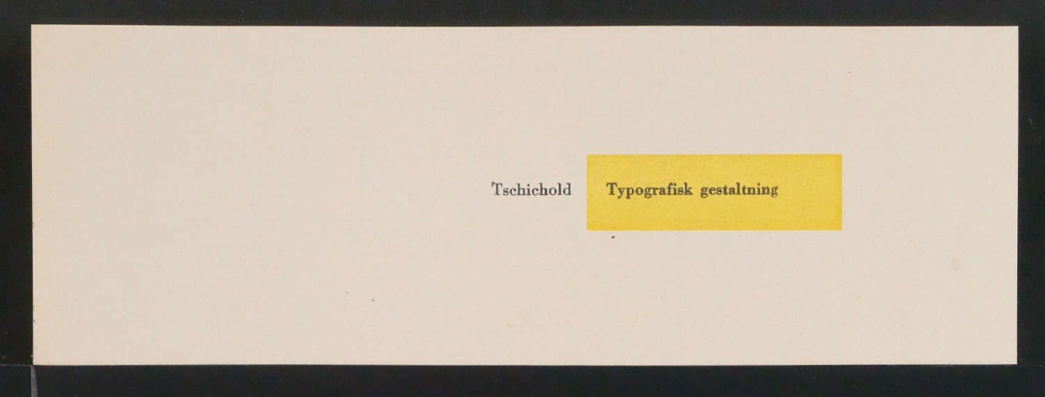 Blattsammlung von Gebrauchsgrafik und Entwurfszeichnungen für Illustrationen für Typografisk gestaltning — Blatt 5